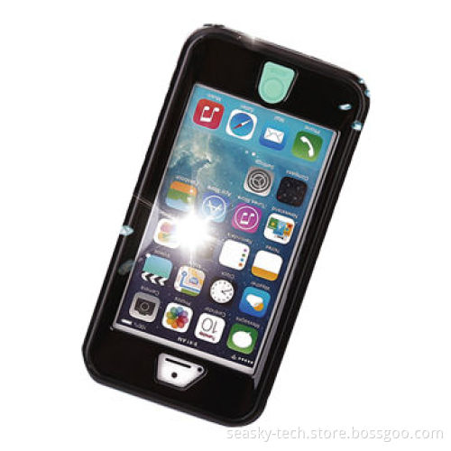 Waterproof case bag for iPhone 5 with lanyard